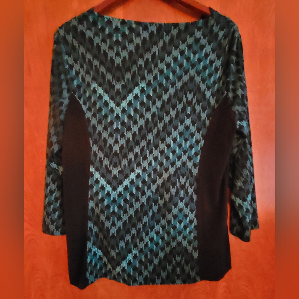 Dana Buchman Dressy Top X-Large EUC, green - Picture 2 of 2